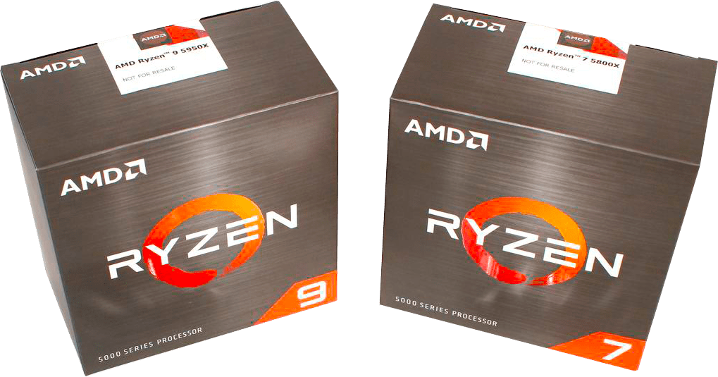 изображение новых процессоров amd box ryzen 7 и ryzen 9