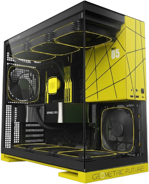 Geometric Future Model 5 ARGB Black/Yellow