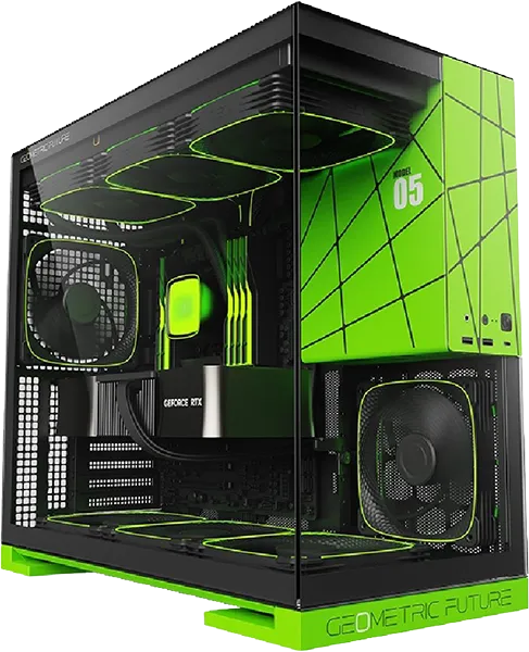 Geometric Future Model 5 ARGB Black/Green